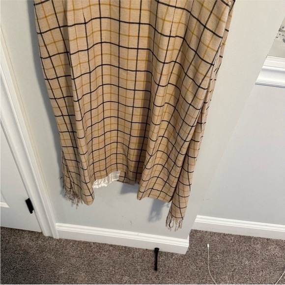 Carolina Herrera Plaid Cream Plaid Sheath Dress Small - Picture 6 of 8